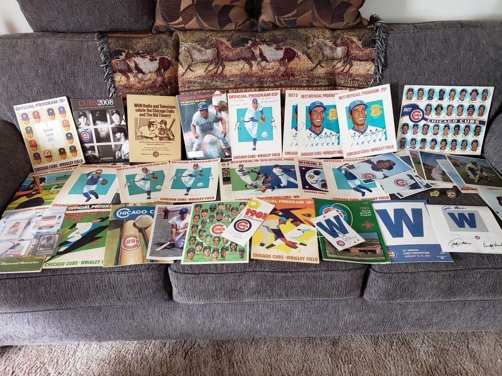 Chicago Cubs Autographs & Vintage Programs