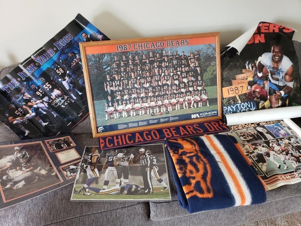 Chicago Bears Posters & Throw Blanket