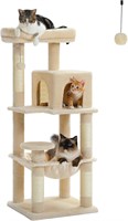 $60  PETEPELA 45.7 Cat Tree  5-Level  Beige