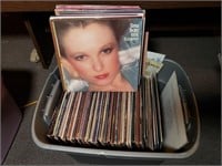Tub Full of Vintage Country Record Albums - B