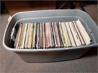 Tub Full of Vintage Country Record Albums - D