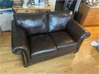 Faux Leather Sofa - nice shape