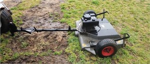 Pull behind  mower with gas engine