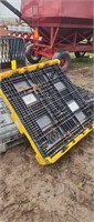 Collapsed pallet box