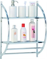 Double Bar Towel Rack with 2 Shelves by Madison