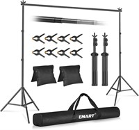 Emart Backdrop Stand 10x7ft with Kit - Black