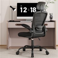 Ergonomic Desk Chair  Adjustable  Black