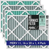 4PK Spearhead 16x20x1 MERV 11 HVAC Filter