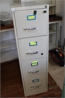 4 Drawer Metal File Cabinet 52 x 26 x 15