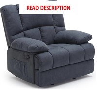 Dark Grey Rocking Recliner Sofa for Adults