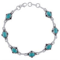 Sterling Silver Arizona Turquoise Bracelet