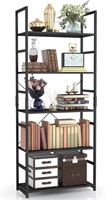 $81 5 Tier Bookshelf, Tall Bookcase Shelf