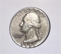 1957-D SILVER Washington Quarter