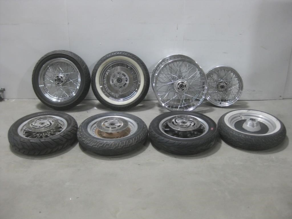 Various Harley-Davidson Tires W/Rims See Info