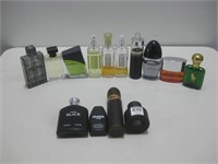 Fourteen Assorted Men's Designer Colognes See Info