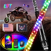 Nilight 2PCS 6FT RGB LED Whip Light  ATV UTV