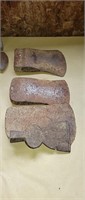 4 axe heads