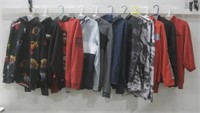 Eleven Assorted Hoodies Various Sizes Pre-Owned