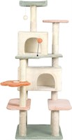 $128  HYABi Flower Cat Tree  6 Platforms  59in