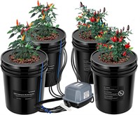 $150  VIVOSUN DWC Hydroponics  5-Gal  4 Buckets