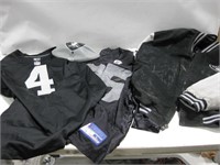 Assorted Raiders Shirts, Jackets & Football See