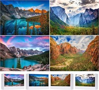 $40  4 Pack 1000pc Moraine Lake & Zion Park Puzzle