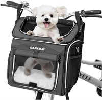 $66  Dog Bike Carrier for Small/Medium Pets (Black