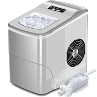 Ikich Countertop Ice Maker  26lbs/Day  Gray