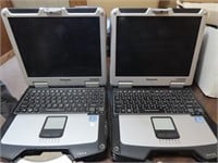 (2)Panasonic Toughbook computers. Untested.