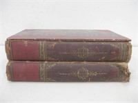 Two Antique 1892 Books W/Color Plates See Info