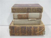 Four Antique/ Vtg Books See Info