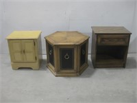 Three End Tables See Info