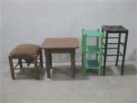 Two Benches & Two Tables Tallest 30" See Info