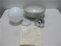 Two Ceiling Lamp & Covers Untested See Info