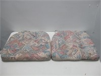 Two 17"x 16" Chair Cushions