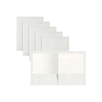 $20  Folder  2 Compartments  100 Sheets  White