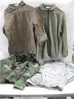 Militar Camo Jacket, Pants & Two Sweaters See Info