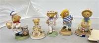 5-Franklin Mint Bear Figurines