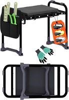 $40  Garden Kneeler and Seat with Handles  Black