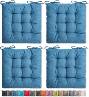 $35  4 Pack Chair Cushions  16x16  Outdoor  Blue