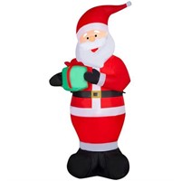 HOLIDAY LIVING 7FT INFLATABLE SANTA CLAUS $70