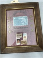 Framed American Indians Coins & Stamps
