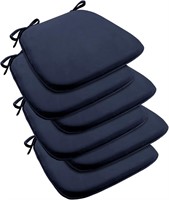 $69  Downluxe Velvet Chair Cushions 17x16  6-Pack