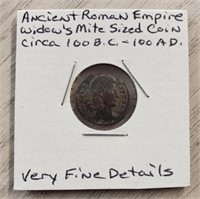 Ancient Roman Empire Widows Mite Circa 100BC-100AD