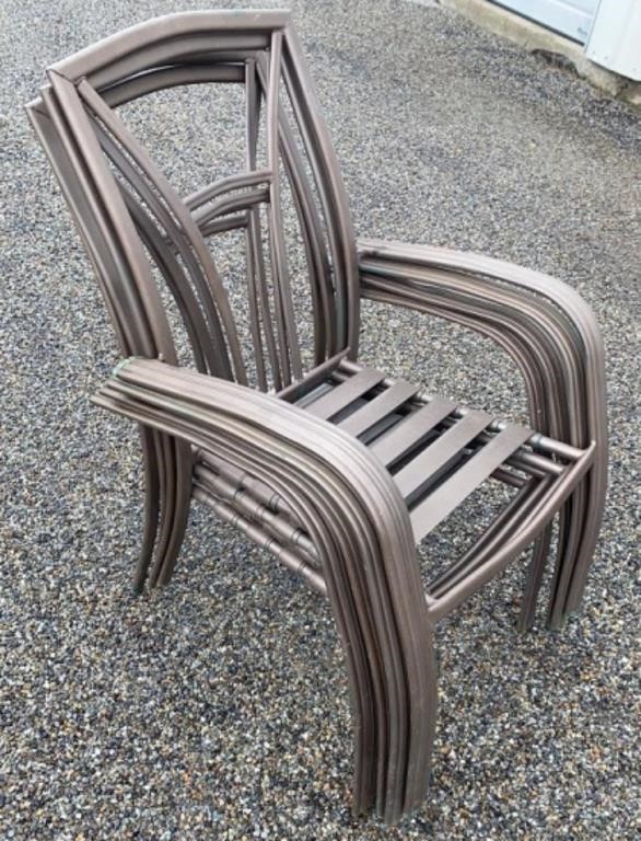 (4) Metal Outdoor Chairs