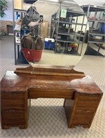 Antique Wood Vanity/Desk