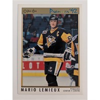 Mario Lemieux Premier '92 O-Pee-Chee Hockey Card