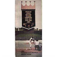 1985 Royals Media guide. 4x9 inches