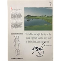 Professional golfer Billy Andrade signed magazine