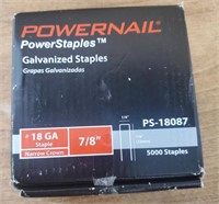 Powernail Power Galvanized Staples 18 GA 7/8"